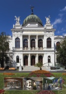 pohlednice - Historická výst. budova s expozicí Slezsko 