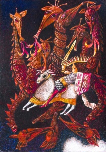 Komentovaná prohlídka výstavy „Fantaskní realismus v ilustracích Lumíra Čmerdy“