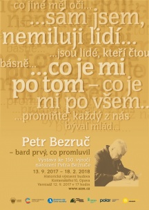 Petr Bezruč, bard prvý, co promluvil_plakát