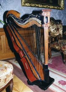 Anonymní historická harfa