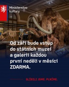 Od září začínají pravidelné volné vstupy 