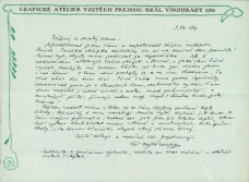 Dopis V. Preissiga P. Bezručovi