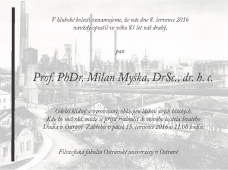 Milan Myška_úmrtní oznámení